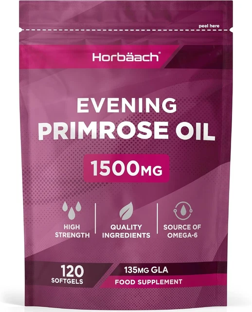 High Strength Cold Pressed Evening Primrose Oil, 1500mg - 60 caps main image 0