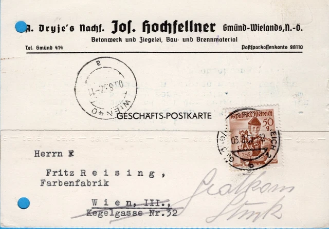 110/96 Ak Postkarte Gmünd Wielands  Ziegel -  Farben Fabrik Gratkorn  Steiermark