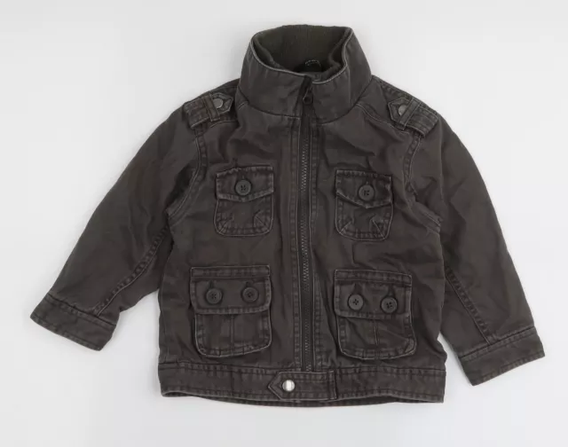 George Boys Brown Jacket Size 18-24 Months Zip