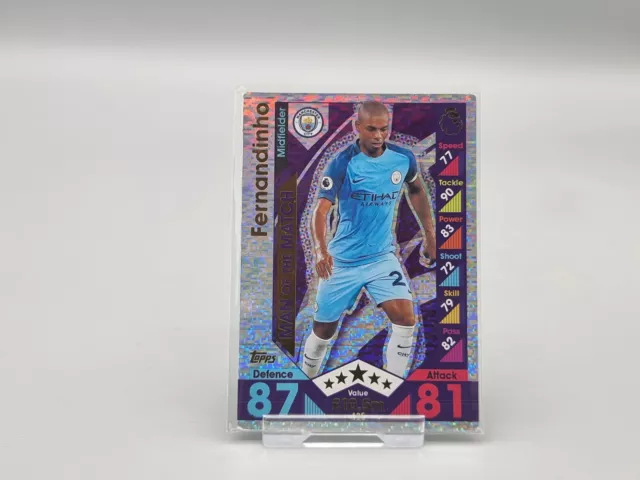 Match Attax 2016/17 Fernandinho Manchester City Man of the Match No. 425