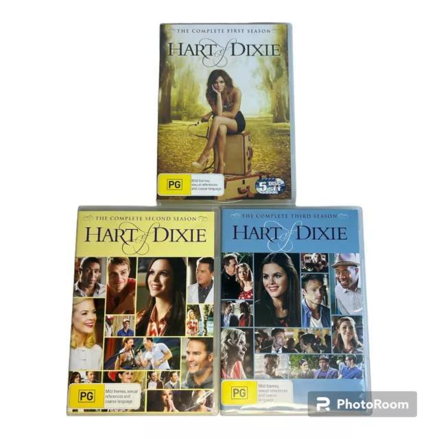 Hart Of Dixie The Complete Series Seasons 1-3 DVD 1,2,3 PAL Free Postage Hart Of Dixie The Complete Series Seasons 1-3 DVD 1,2,3 PAL Free Postage