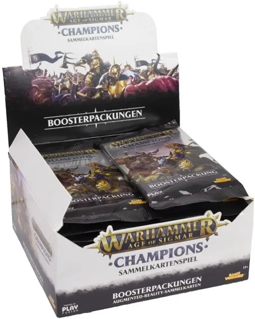 Warhammer Age Of Sigmar Champions Sammelkarten Spiel 24 Pack Deutsch  NEU