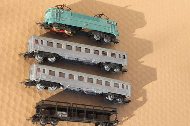JOUEF HO lot 3 voitures courtes SNCF inoxydable capitole