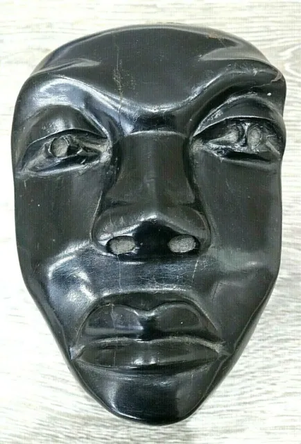 Rare Vintage Black Tribal African Wooden Mask
