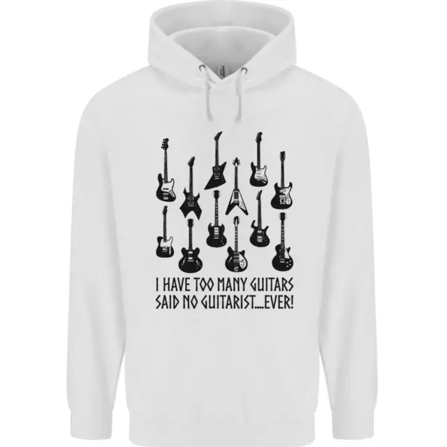 I Have Too Many Guitars Funny Guitarist Childrens Kids Hoodie