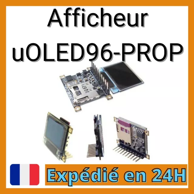 Afficheur OLED couleur 0,96" - 96 x 64 pixels - réf. uOLED-96-PROP (4D Systems)