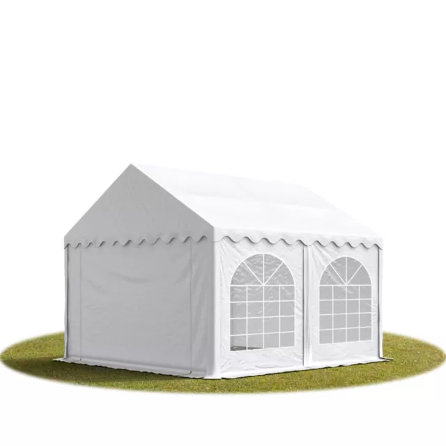 3x3m PVC Partyzelt Bierzelt Zelt Gartenzelt Festzelt Pavillon weiß NEU