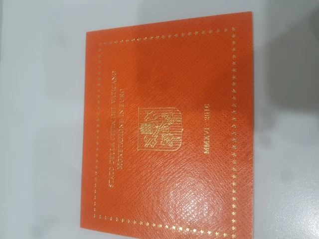 Vatican vaticano 2016 set without 2 euro coin unc