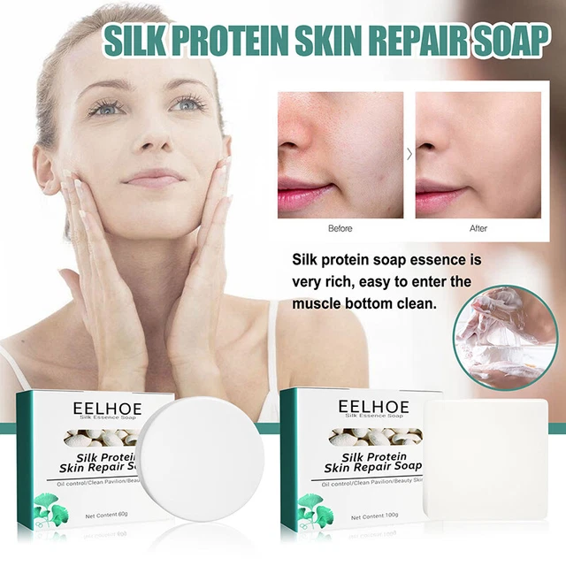 Seidenprotein-Bleaching-Seife – Handgemachte Gesichtsseife Mit Ziegenmilch Für Reine, Strahlende Haut