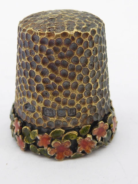 Rare Vintage Solid Silver And Enamel Thimble Stuart Devlin 1982 Rare Vintage Solid Silver And Enamel Thimble Stuart Devlin 1982
