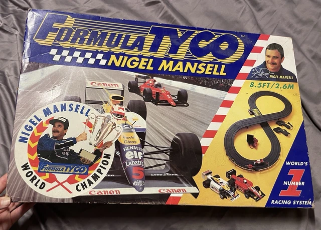 RARE FORMULA TYCO Nigel Mansell Figure-8 Slot Car Track Set World