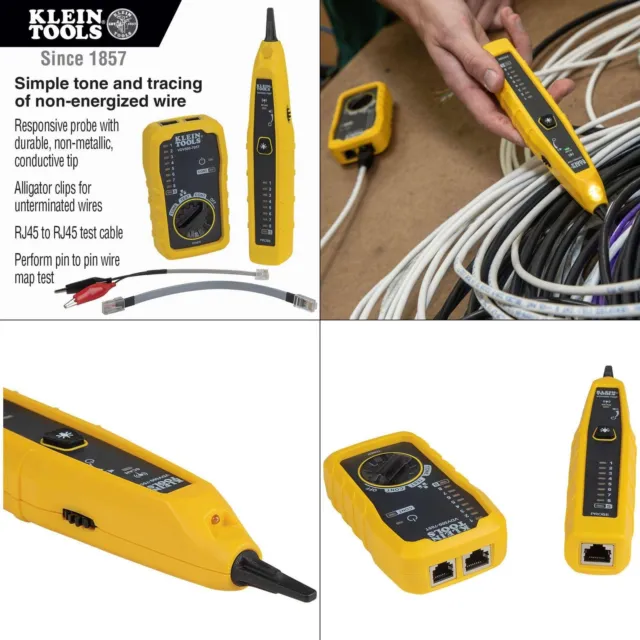 Tone And Probe Tester And Tracer Set | Tools Klein Kit Test Trace Lan Scout