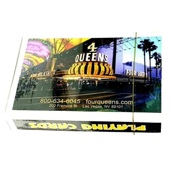 Vintage Four Queens Las Vegas Playing Cards Souvenir Deck New Old Stock Sealed