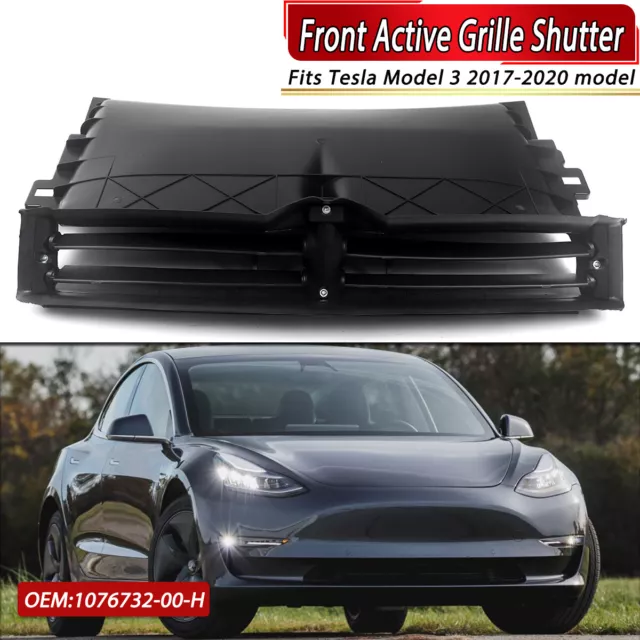 OE#1076732-00-H Front Active Grille Shutter Radiator For Tesla Model 3 2017-2020