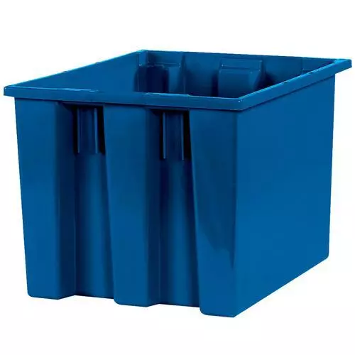 Myboxsupply 17 x 14 1/2 x 32.7cm Bleu Pile Et ; Nid Récipients, 6 Par Étui