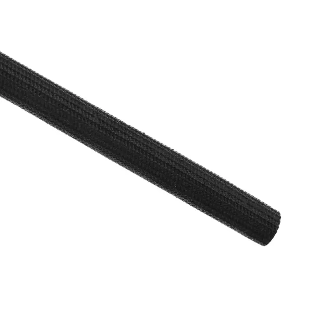 Aislamiento Trenzado Manguito, 10M x 10mm Alta Temperatura Silicona Manga Negro