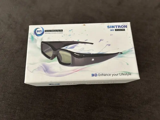 Sintron 3D Active Shutter Glasses Rechargeable ST07-BT For RF/Bluetooth Sony, Pa