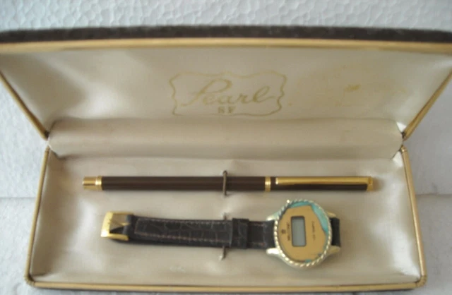 Parure 2 Pz Marrone Dorati Couvette "Pearl" Anni '80