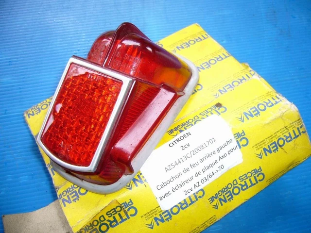 Cabochon Feu Arrière Blanc SEIMA Pour CITROËN 2CV, AZU, Type H, HY, U23, T23 - Pièce Classique
