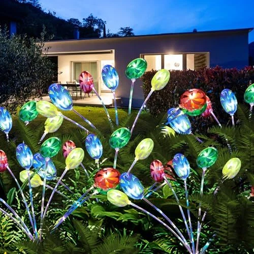 SOLAR CHRISTMAS LIGHTS Outdoor Pathway Christmas Lollipop Lights, 2