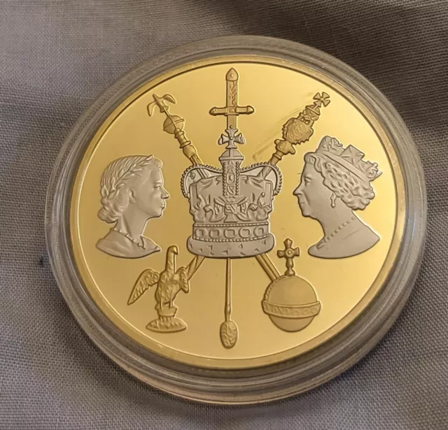 Queen Elizabeth II Diamond Jubilee Gold Silver Coin Old Crown Unicorn Dragon UK