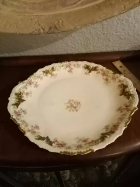 Antique bridal rose dish serving plate platter tray antique porcelain limoges