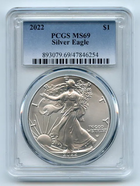 2022 $1 American Silver Eagle Dollar PCGS MS69