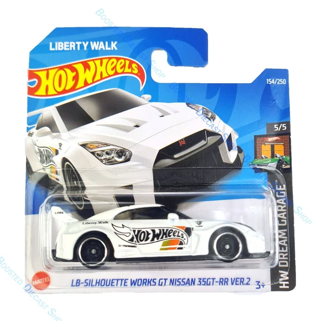 Hot Wheels JDM Nissan GTR LBWK R35 weiß 2022 Druckguss Modell Auto Spielzeug Mainline