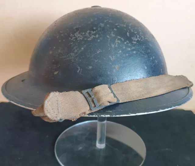 WW2 British Battle of Britain-era RAF Ground Crew MK-II Brodie Steel Helmet 1940