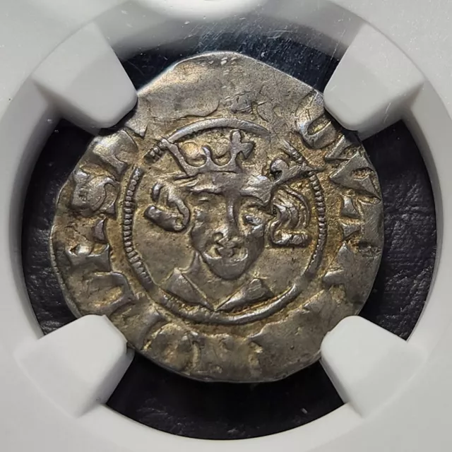 Silver 1279-1307 England Great Britain Penny | NGC XF45 Edward I