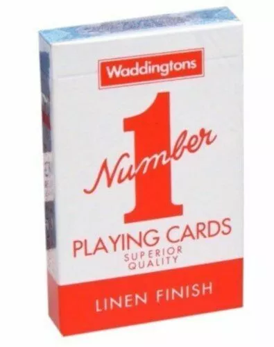 Waddingtons No.1 Classic Playing Cards Decks of Red & Blue Poker Game Brand New 2