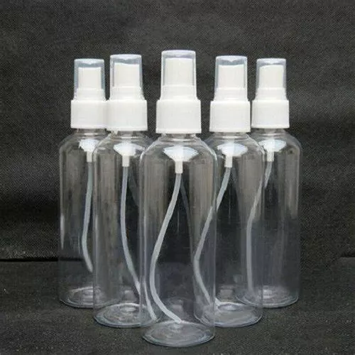 100ml Empty Clear Spray Bottles | 10x Multi Buy