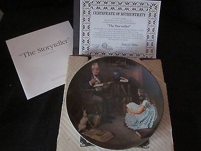 Norman Rockwell Collector Plate The Storyteller 1984 Knowles Fine China