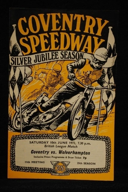 SPEEDWAY - Coventry vs Wolverhampton - 10 Jun 1972