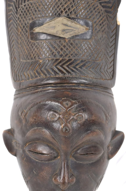 Chokwe Mask Mwana Pwo with Headdress Angola African Art 3