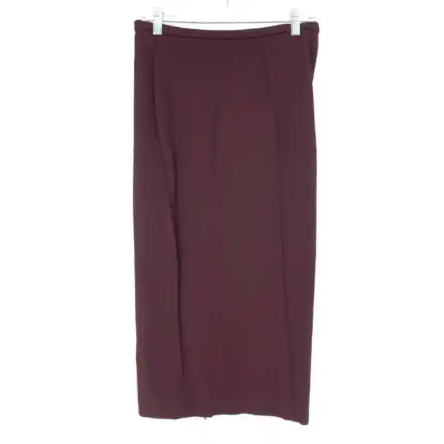 Diane Von Furstenberg Womens Approx Size 4 Seamed Fitted Pencil Skirt Maroon