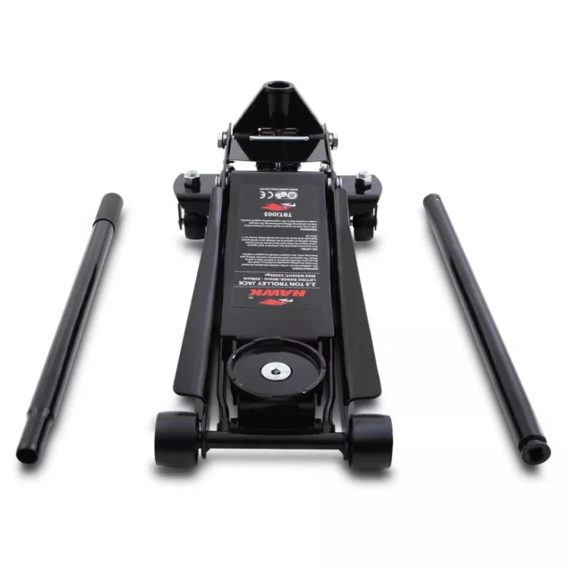 Hawk 2.5 Tonne Hydraulic Car Trolley Jack 2.5 Ton Rolling Garage Suv Van Jack