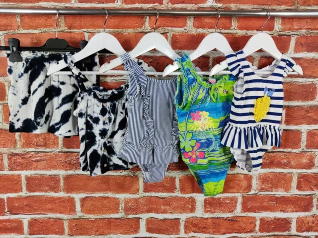 PACCHETTO RAGAZZE ETÀ 2-3 ANNI NEXT NOCE MOSCATA ecc COSTUME DA BAGNO ESTIVO CRAVATTA TINTURA 98CM