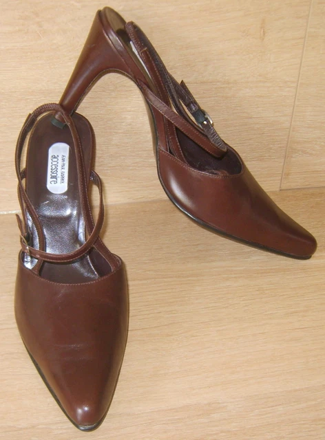 Escarpins Jean Paul Barriol – Velours Jaune élastiqué – Taille 37.5 – Talon Cône – Très Bon état