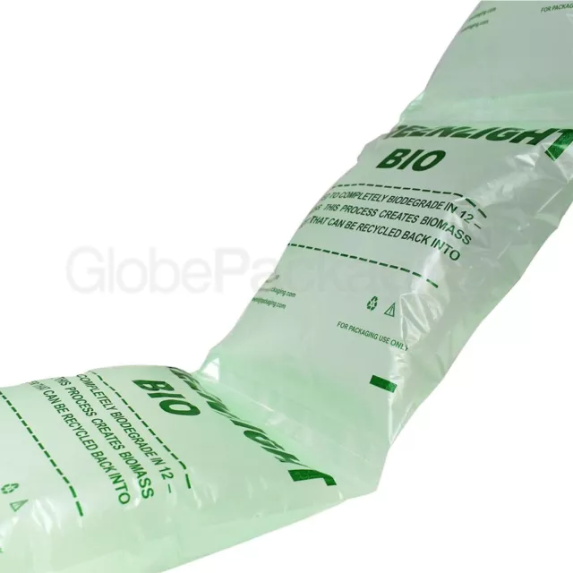 25 x LARGE Biodegradable Green Air Pillows Cushions Void Loose Fill 200x200mm