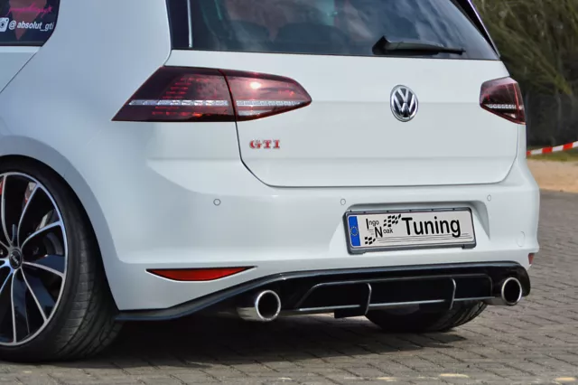 Racing Gefräster Heckansatz Diffusor Flaps aus ABS für VW Golf 5
