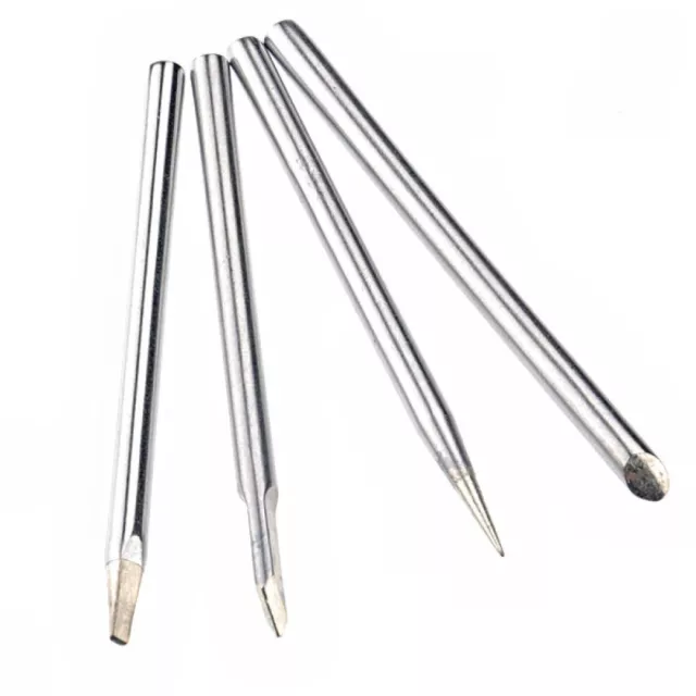 4 -in-1 Iron Tips Replacement Ironing Silver Hard Hat Liner Set Soldering