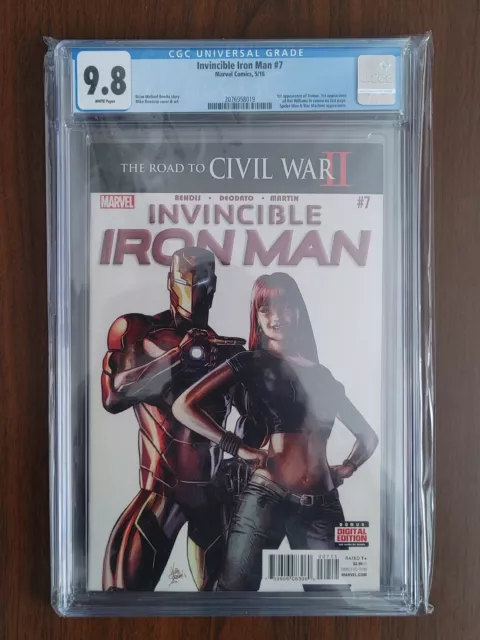 Invincible Iron Man (2016) #7 CGC 9.8  1st Print - 1st App Riri Williams & Tomoe
