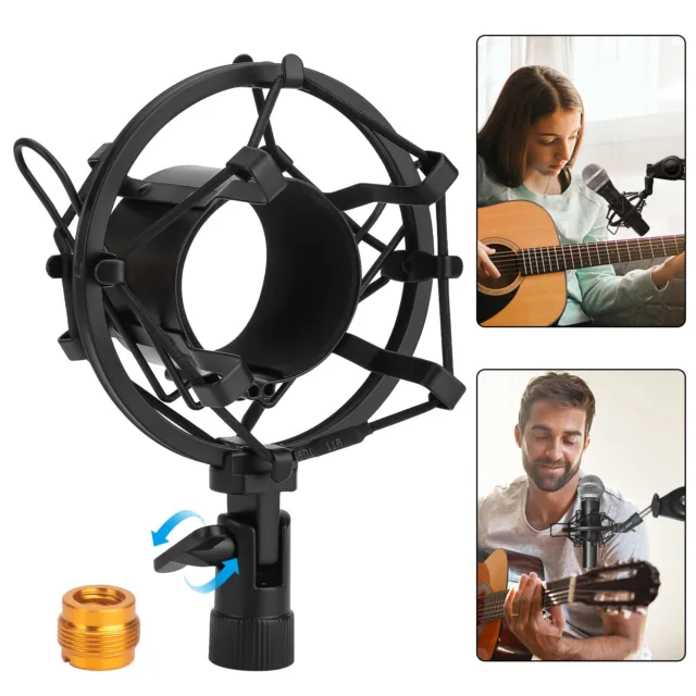 Universal Microphone Shock Mount Mic Clip for Home Studio Podcast Recording 5/8