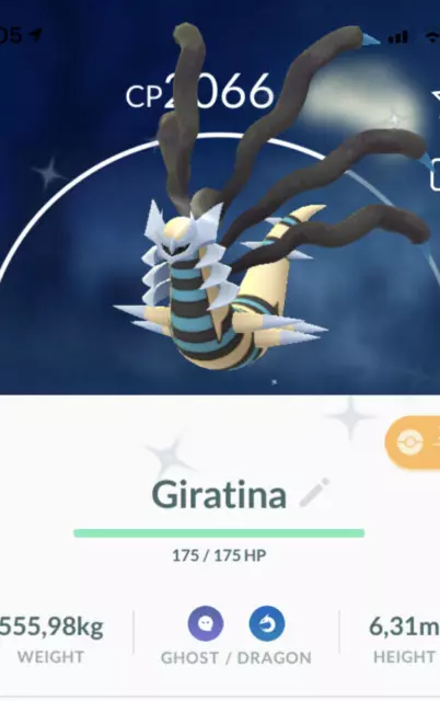 Pokémon Go shiny Giratina altered version ~ unregistered ~ reliable service  ~