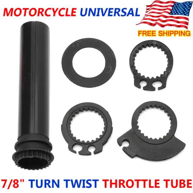 7/8" Turn Twist Throttle Handle Bar Throttle Tube Handlebar Motorcycle Universal