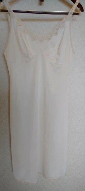 Slip Size A Vintage NYLON Medium  FULL SLIP Sexy Old School Slip