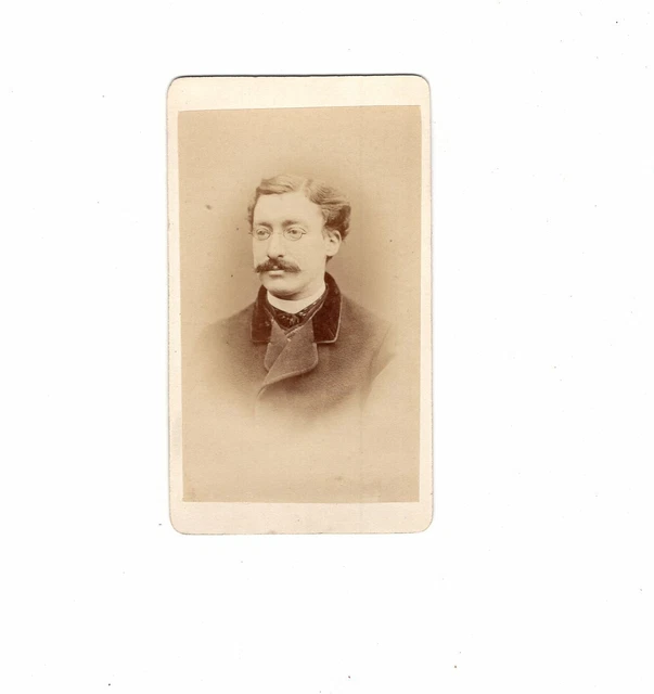 Franz Neumayer CDV Foto Herrenportrait mit Widmung - München um 1870