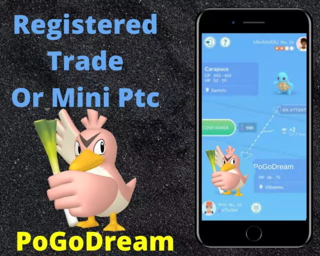 ✨Shiny Farfetch'd, Galar or Kanto, Pokèmon Go, registered or ultra friends