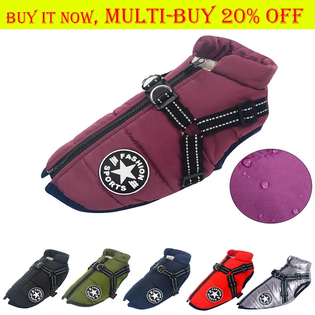 Autumn Winter Pet Vest Pet Puppy Dog Cat Warm Padded Coat Harness Zip Jacket AF